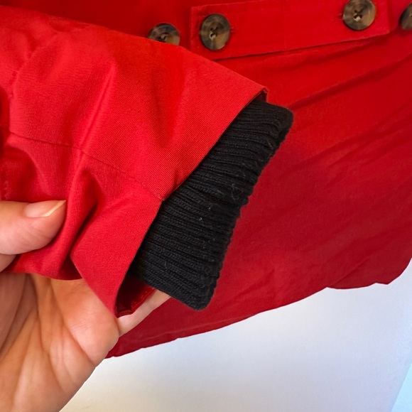 Woolrich Arctic Red Hooded Parka with Coyote Fur Trim | Size XS - Picture 8 of 12